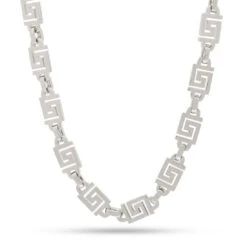 10mm Iced Greek Key Chain 18 10mm Iced Greek Key Chain -King Ice 10mm iced greek key chain king ice 30547302908079