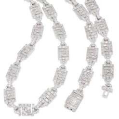 10mm Iced Greek Key Chain 20 10mm Iced Greek Key Chain -King Ice 10mm iced greek key chain king ice 30547303792815