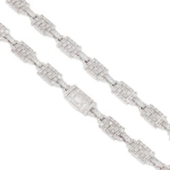 10mm Iced Greek Key Chain 19 10mm Iced Greek Key Chain -King Ice 10mm iced greek key chain king ice 30547333054639