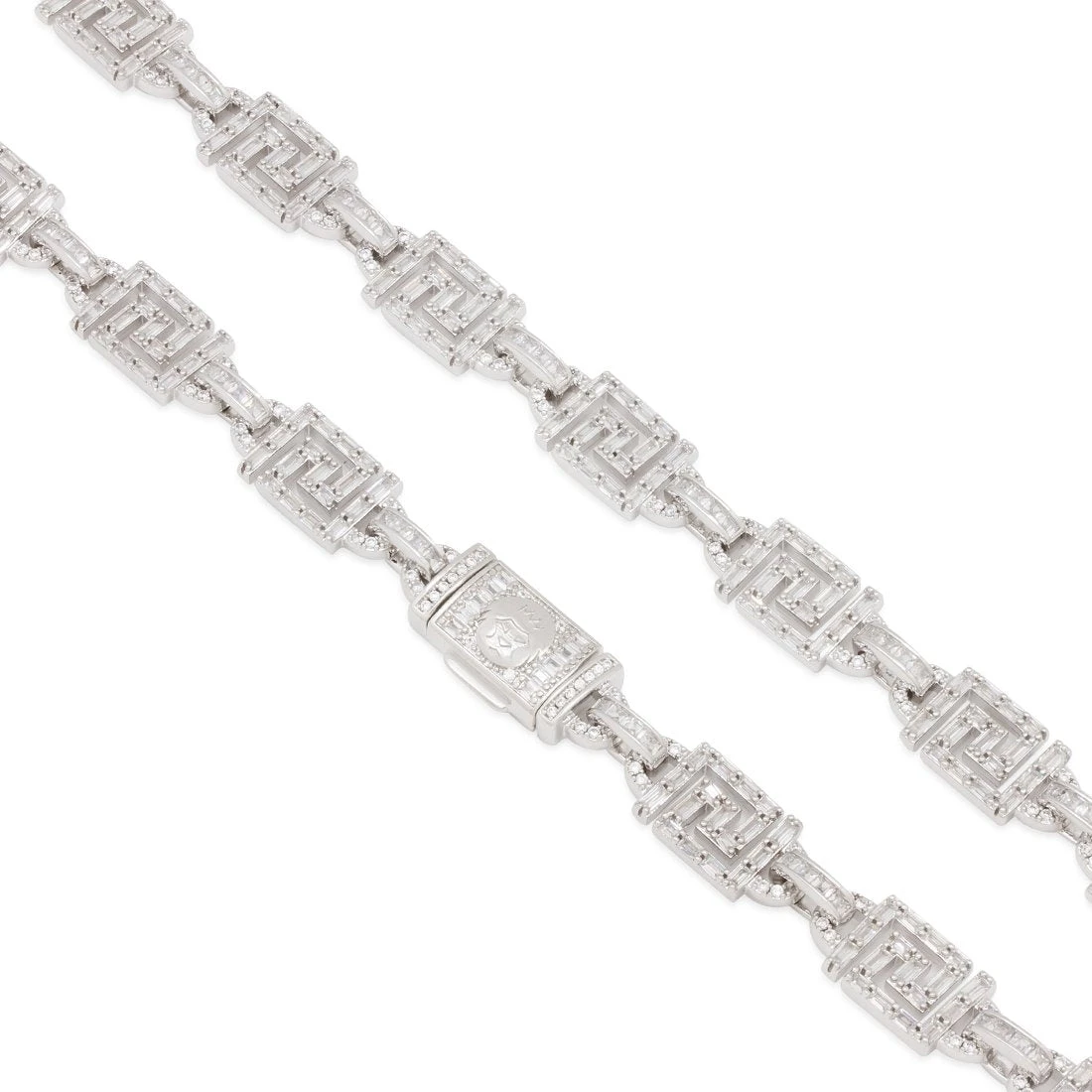 10mm Iced Greek Key Chain 8 10mm Iced Greek Key Chain - Image 8