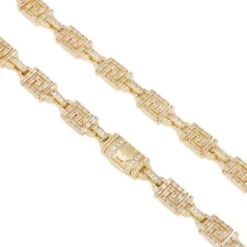 10mm Iced Greek Key Chain 15 10mm Iced Greek Key Chain -King Ice 10mm iced greek key chain king ice 30584318591151