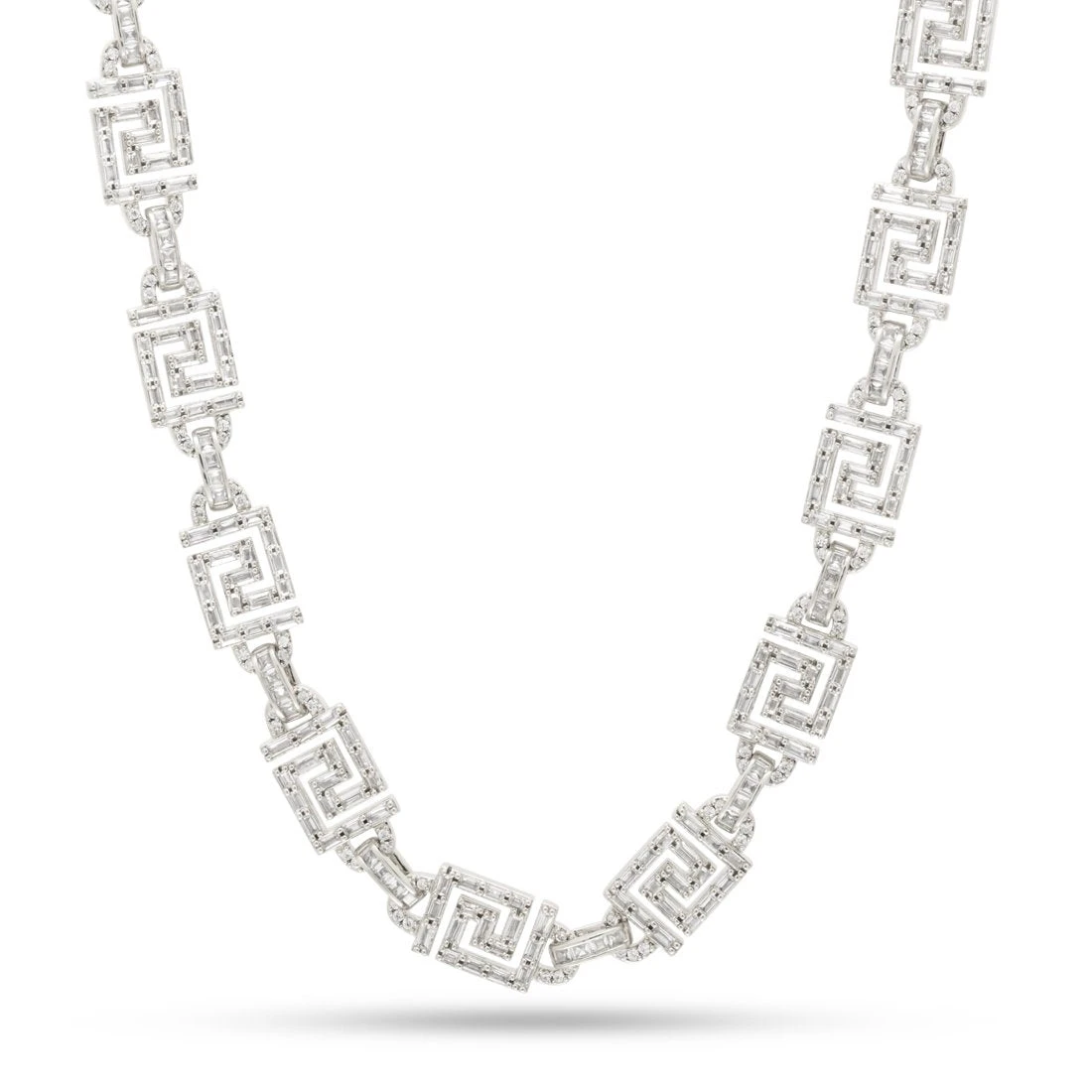 10mm Iced Greek Key Chain 6 10mm Iced Greek Key Chain - Image 6