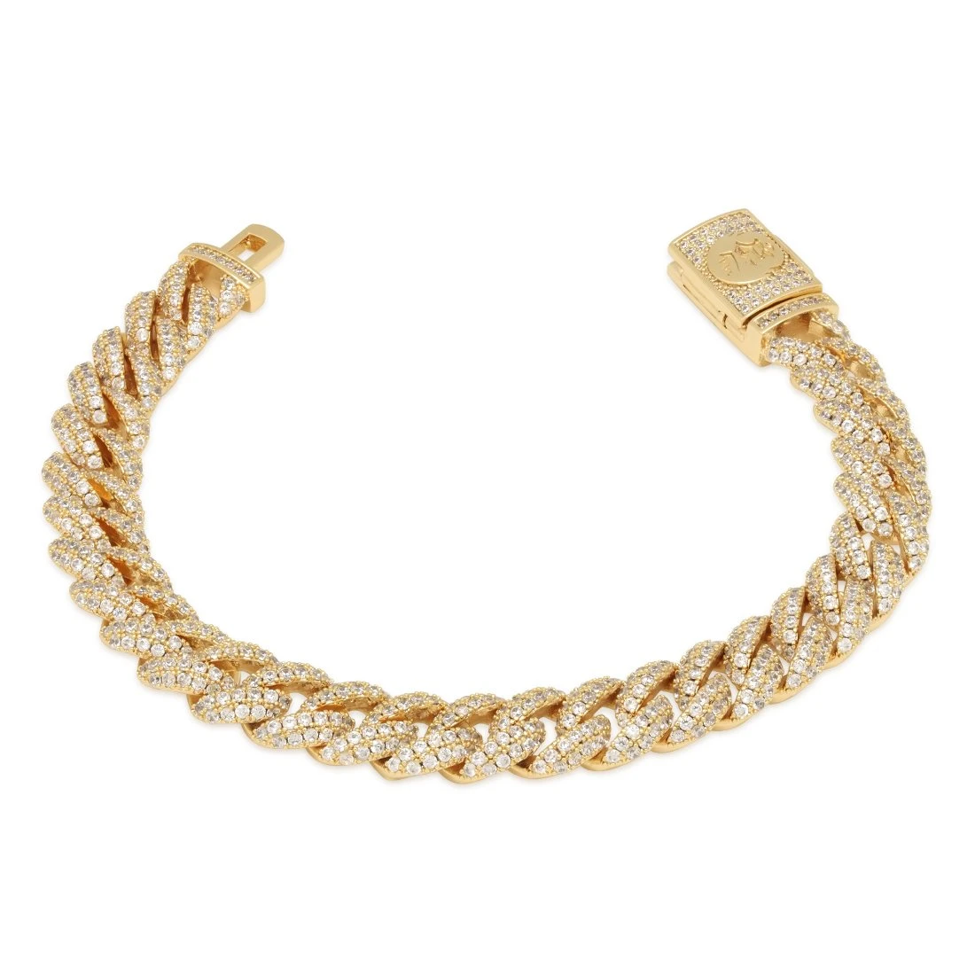 10mm Iced Miami Cuban Link Bracelet 1 10mm Iced Miami Cuban Link Bracelet