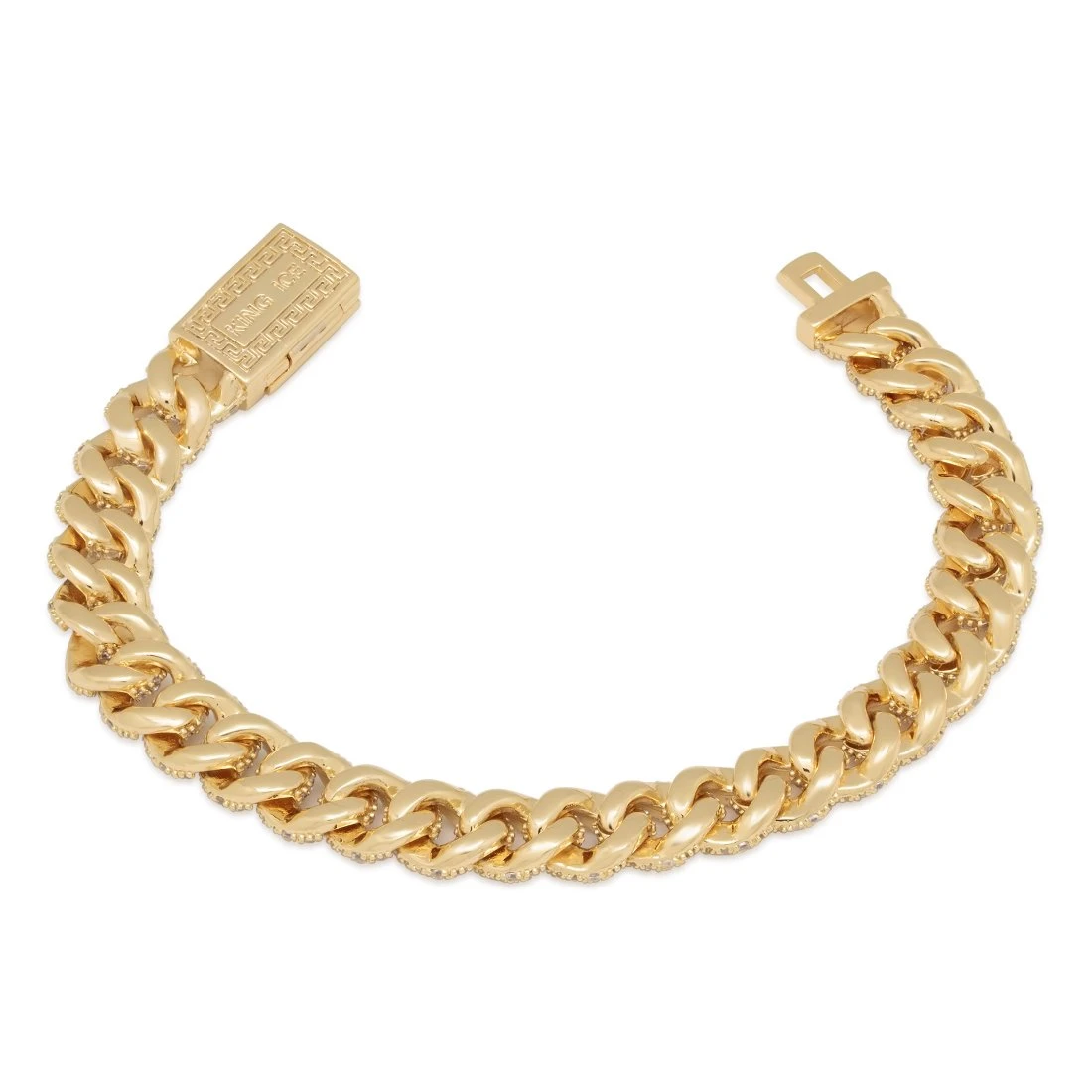10mm Iced Miami Cuban Link Bracelet 2 10mm Iced Miami Cuban Link Bracelet - Image 2