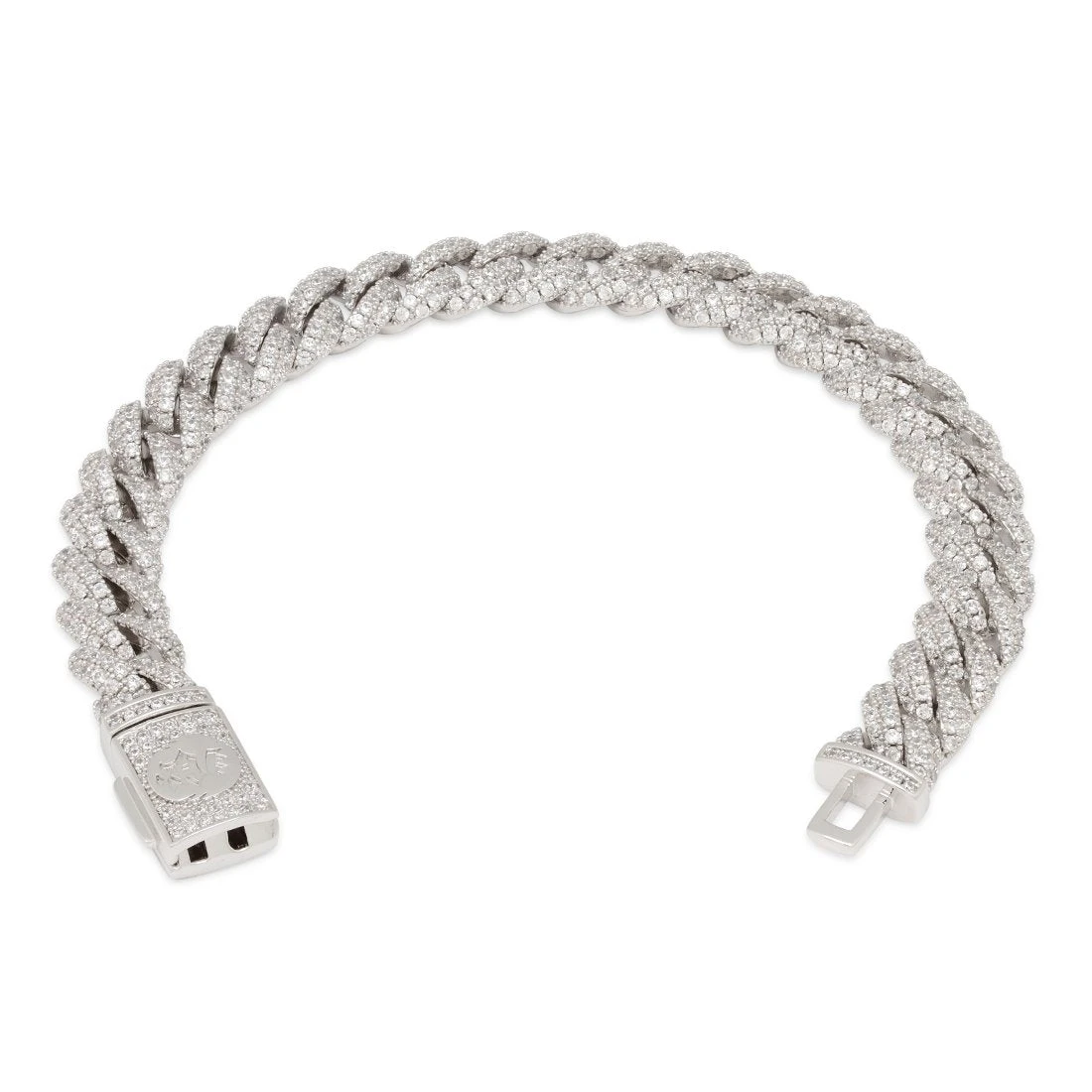 10mm Iced Miami Cuban Link Bracelet 5 10mm Iced Miami Cuban Link Bracelet - Image 5