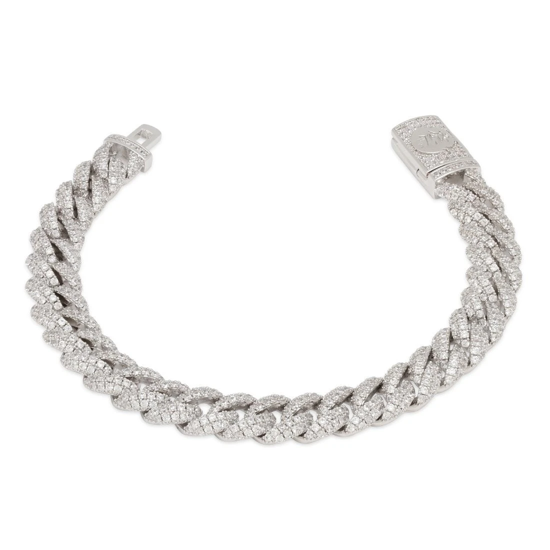 10mm Iced Miami Cuban Link Bracelet 4 10mm Iced Miami Cuban Link Bracelet - Image 4
