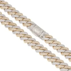 12mm Iced Diamond Cut Miami Cuban Link Chain -King Ice 12mm iced diamond cut miami cuban chain king ice 30533018255535