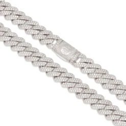 12mm Iced Diamond Cut Miami Cuban Link Chain -King Ice 12mm iced diamond cut miami cuban chain king ice 30596354506927