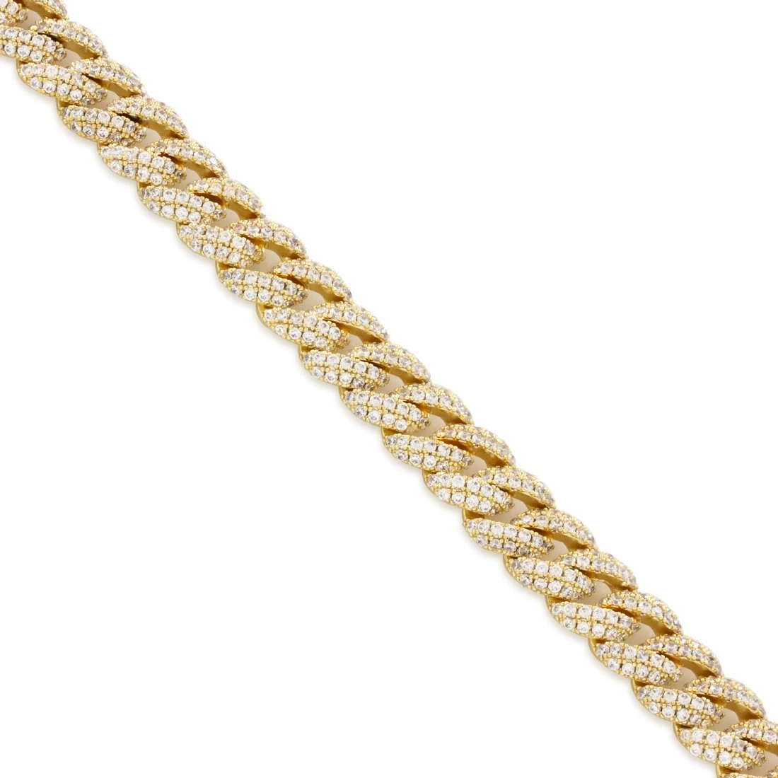 12mm Iced Diamond-Cut Miami Cuban Link Choker Chain 3 12mm Iced Diamond-Cut Miami Cuban Link Choker Chain - Image 3