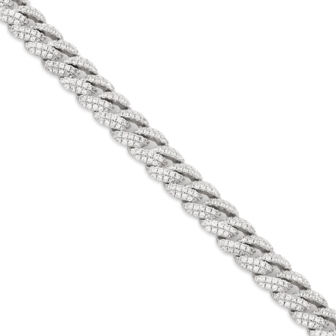 12mm Iced Diamond-Cut Miami Cuban Link Choker Chain 5 12mm Iced Diamond-Cut Miami Cuban Link Choker Chain - Image 5