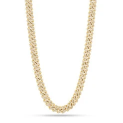 12mm Iced Diamond Cut Miami Cuban Link Chain