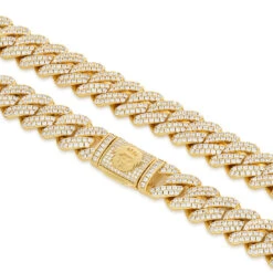 12mm Iced Diamond Cut Miami Cuban Link Chain -King Ice 12mm iced diamond cut miami cuban link chain king ice 36624928964783