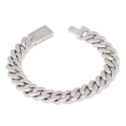 12mm Iced Miami Cuban Link Bracelet -King Ice 12mm iced miami cuban bracelet king ice 30596451106991