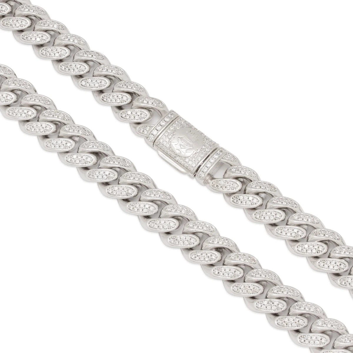 12mm Iced Miami Cuban Link Chain 6 12mm Iced Miami Cuban Link Chain - Image 6