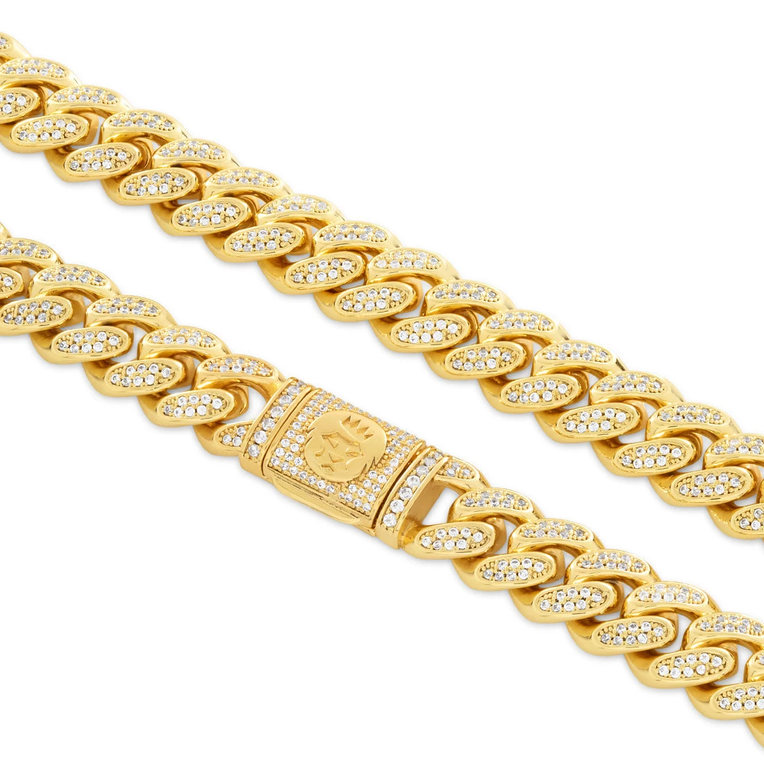 12mm Iced Miami Cuban Link Chain 3 12mm Iced Miami Cuban Link Chain - Image 3
