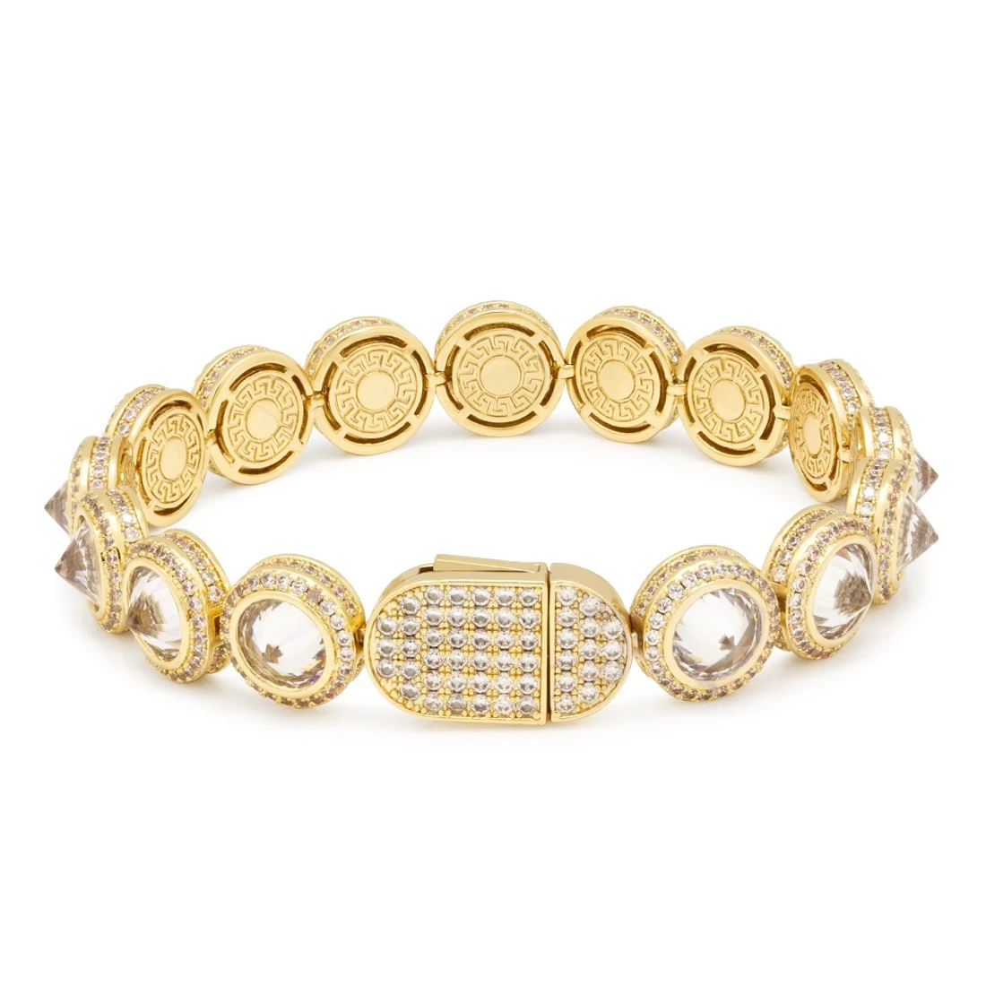 12mm Spike Studded Tennis Bracelet 2 12mm Spike Studded Tennis Bracelet - Image 2