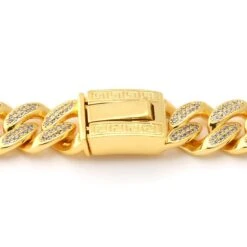 15mm Classic Iced Miami Cuban Link Chain -King Ice 15mm classic iced miami cuban chain king ice 14887854604342