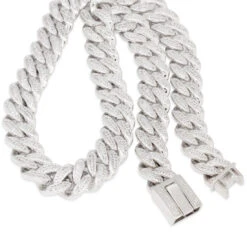 15mm Classic Iced Miami Cuban Link Chain -King Ice 15mm classic iced miami cuban chain king ice 22508649906351