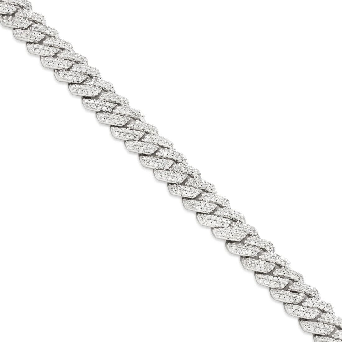 15mm Iced Diamond-Cut Miami Cuban Link Choker Chain 5 15mm Iced Diamond-Cut Miami Cuban Link Choker Chain - Image 5