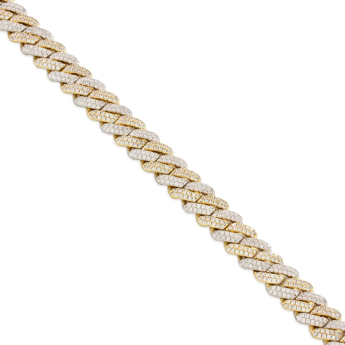 15mm Iced Diamond-Cut Miami Cuban Link Choker Chain 7 15mm Iced Diamond-Cut Miami Cuban Link Choker Chain - Image 7