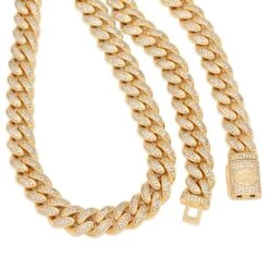 15mm Iced Miami Cuban Link Chain 9 15mm Iced Miami Cuban Link Chain -King Ice 15mm iced miami cuban chain king ice 30591675203759