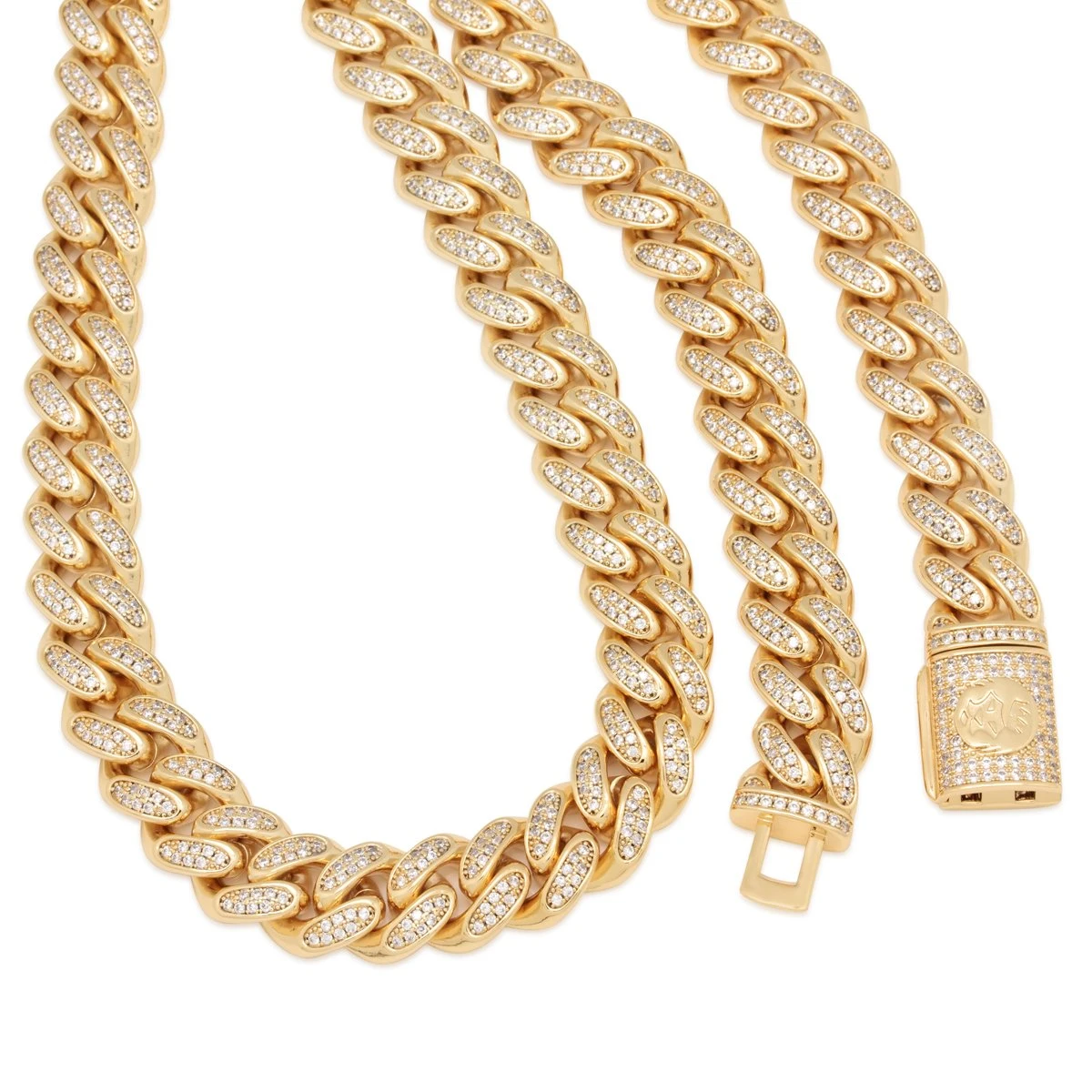 15mm Iced Miami Cuban Link Chain 3 15mm Iced Miami Cuban Link Chain - Image 3