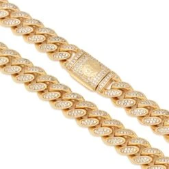 15mm Iced Miami Cuban Link Chain 10 15mm Iced Miami Cuban Link Chain -King Ice 15mm iced miami cuban chain king ice 30591860932783