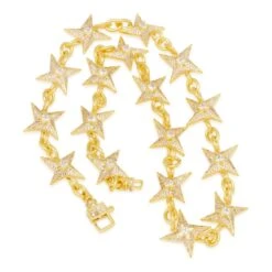 15mm Iced Shuriken Rolo Chain 10 15mm Iced Shuriken Rolo Chain -King Ice 15mm iced shuriken cable chain king ice 30556768796847