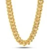 18mm Classic Iced Miami Cuban Link Chain