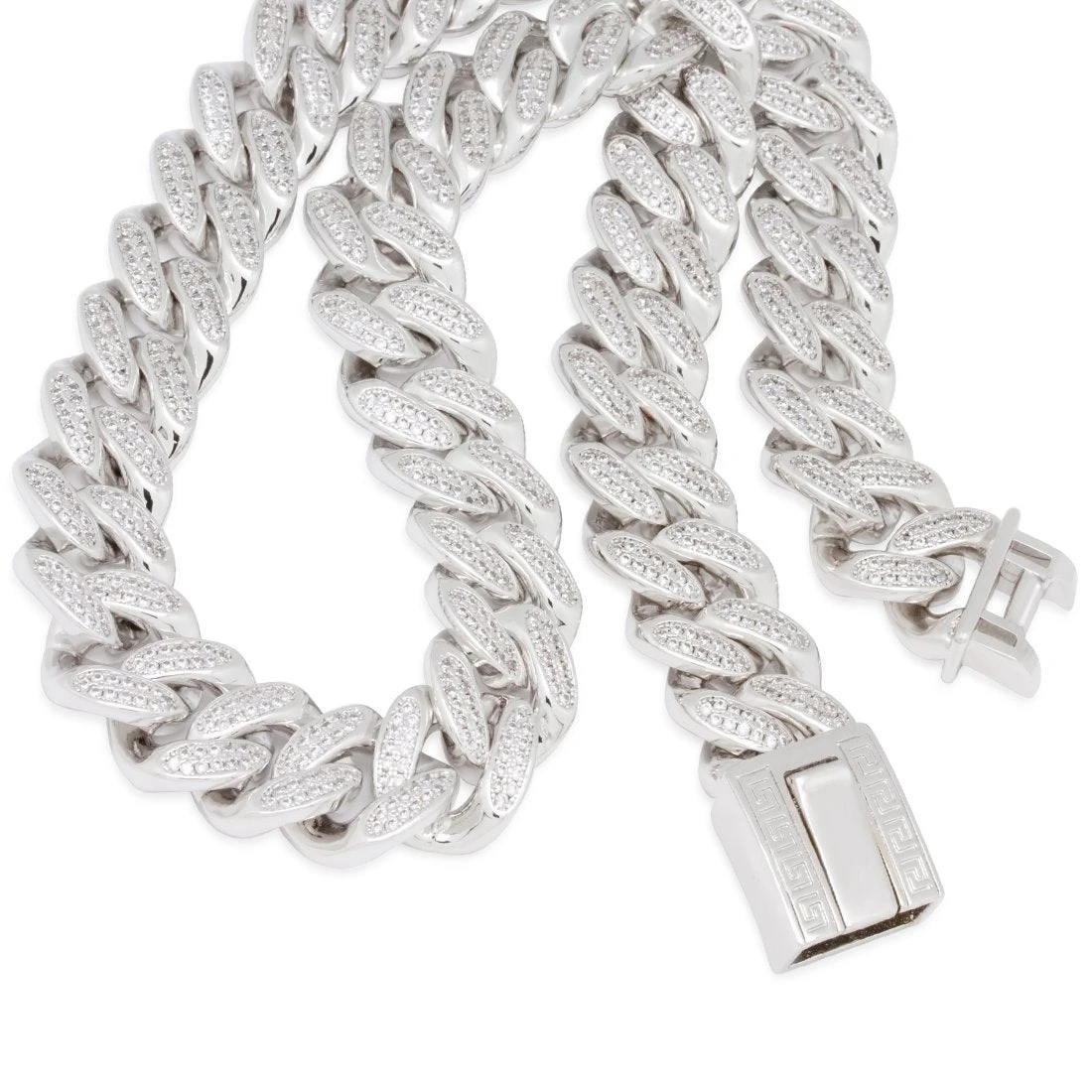 18mm Classic Iced Miami Cuban Link Chain 7 18mm Classic Iced Miami Cuban Link Chain - Image 7