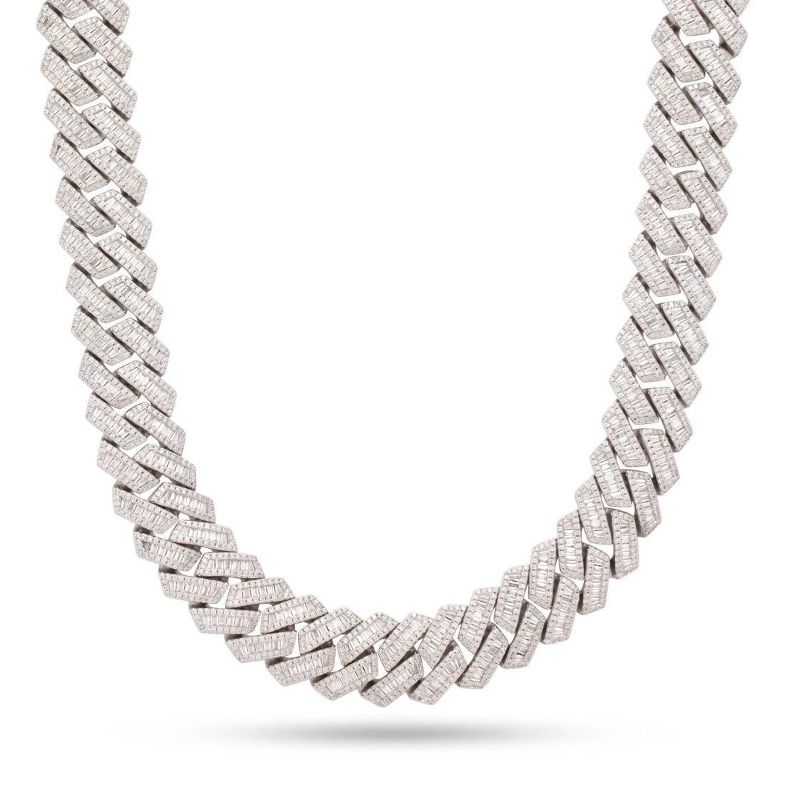 18mm Iced Diamond Cut Baguette Miami Cuban Link Chain 5 18mm Iced Diamond Cut Baguette Miami Cuban Link Chain - Image 5