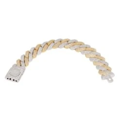 18mm Iced Diamond Cut Miami Cuban Link Bracelet -King Ice 18mm iced diamond cut miami cuban bracelet king ice 30423282811055