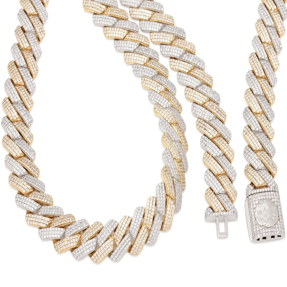 18mm Iced Diamond-Cut Miami Cuban Link Chain 9 18mm Iced Diamond-Cut Miami Cuban Link Chain - Image 9
