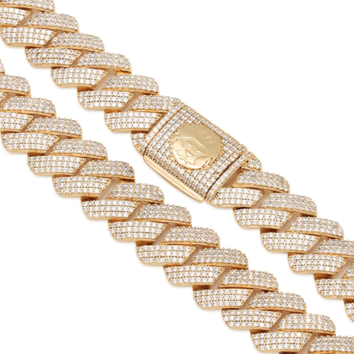 18mm Iced Diamond-Cut Miami Cuban Link Chain 4 18mm Iced Diamond-Cut Miami Cuban Link Chain - Image 4