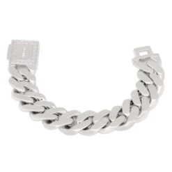 18mm Iced Miami Cuban Link Bracelet -King Ice 18mm iced miami cuban bracelet king ice 30595464102063