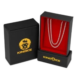 3mm Franco Chain Choker Set -King Ice 2 5mm franco chain choker set king ice 30590486085807
