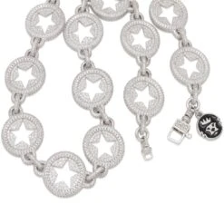 20mm Circled Star Chain -King Ice 20mm circled star chain king ice 31650352038063