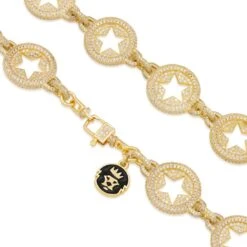 20mm Circled Star Chain -King Ice 20mm circled star chain king ice 31650368520367