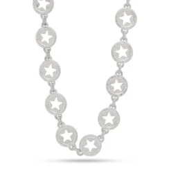 20mm Circled Star Chain -King Ice 20mm circled star chain king ice 31650368913583