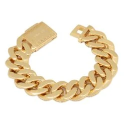 20mm Iced Miami Cuban Link Bracelet -King Ice 20mm iced miami cuban bracelet king ice 30548419641519