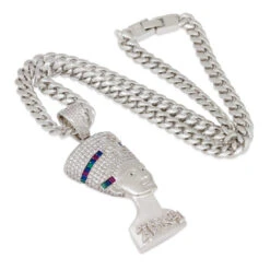 3D Boss Nefertiti Necklace -King Ice 2pac x king ice 3d boss nefertiti necklace king ice 30546860507311
