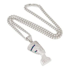 3D Boss Nefertiti Necklace -King Ice 2pac x king ice 3d boss nefertiti necklace king ice 30546897174703