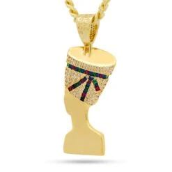 3D Boss Nefertiti Necklace -King Ice 2pac x king ice 3d boss nefertiti necklace king ice 30547022348463