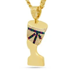3D Boss Nefertiti Necklace -King Ice 2pac x king ice 3d boss nefertiti necklace king ice 30590253138095