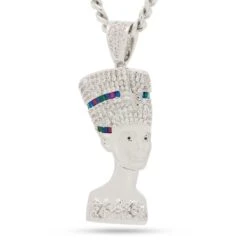 3D Boss Nefertiti Necklace -King Ice 2pac x king ice 3d boss nefertiti necklace white gold 2 3 king ice 30590214406319