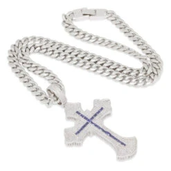 Fleur De Lis Cross Necklace 36 Fleur De Lis Cross Necklace -King Ice 2pac x king ice fleur de lis cross necklace king ice 30548616773807
