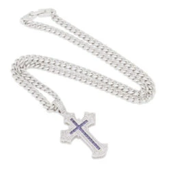 Fleur De Lis Cross Necklace 31 Fleur De Lis Cross Necklace -King Ice 2pac x king ice fleur de lis cross necklace king ice 30548643381423