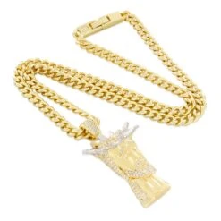 3D Boss Holy One Necklace -King Ice 3d boss holy one necklace king ice 31689740452015