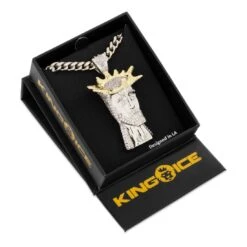 3D Boss Holy One Necklace -King Ice 3d boss holy one necklace king ice 31689758441647