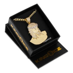3d Boss Jesus Necklace 7 3d Boss Jesus Necklace -King Ice 3d boss jesus necklace 14k gold 2 3 king ice 36163041034415